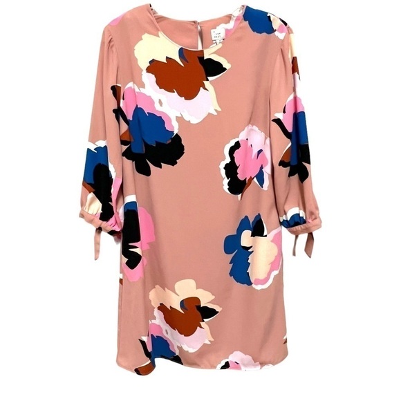 A New Day Pink Abstract Floral Dress, Size Medium - Picture 1 of 17